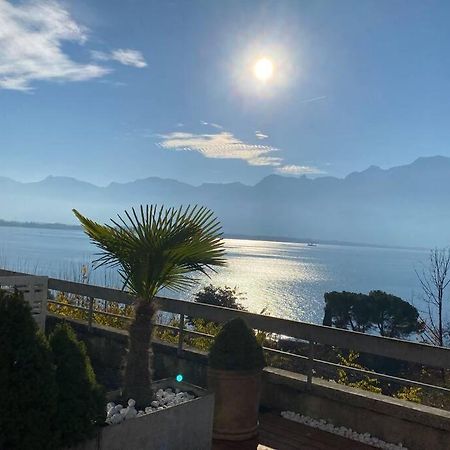 Studio Vue Panoramique Sur Le Lac Leman Veytaux Exterior foto