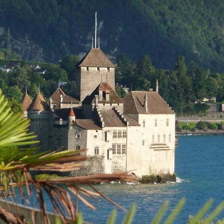 Studio Vue Panoramique Sur Le Lac Leman Veytaux Exterior foto